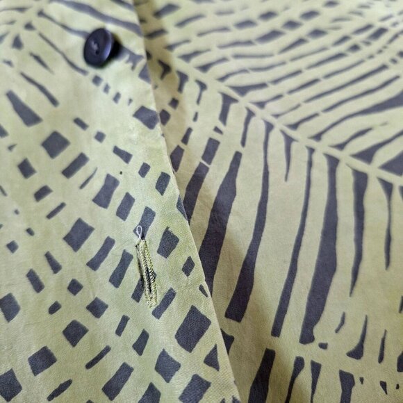 💙 Josephine Chaus 100% Silk Tropical Lightweight Top Size 12 - Picture 7 of 9